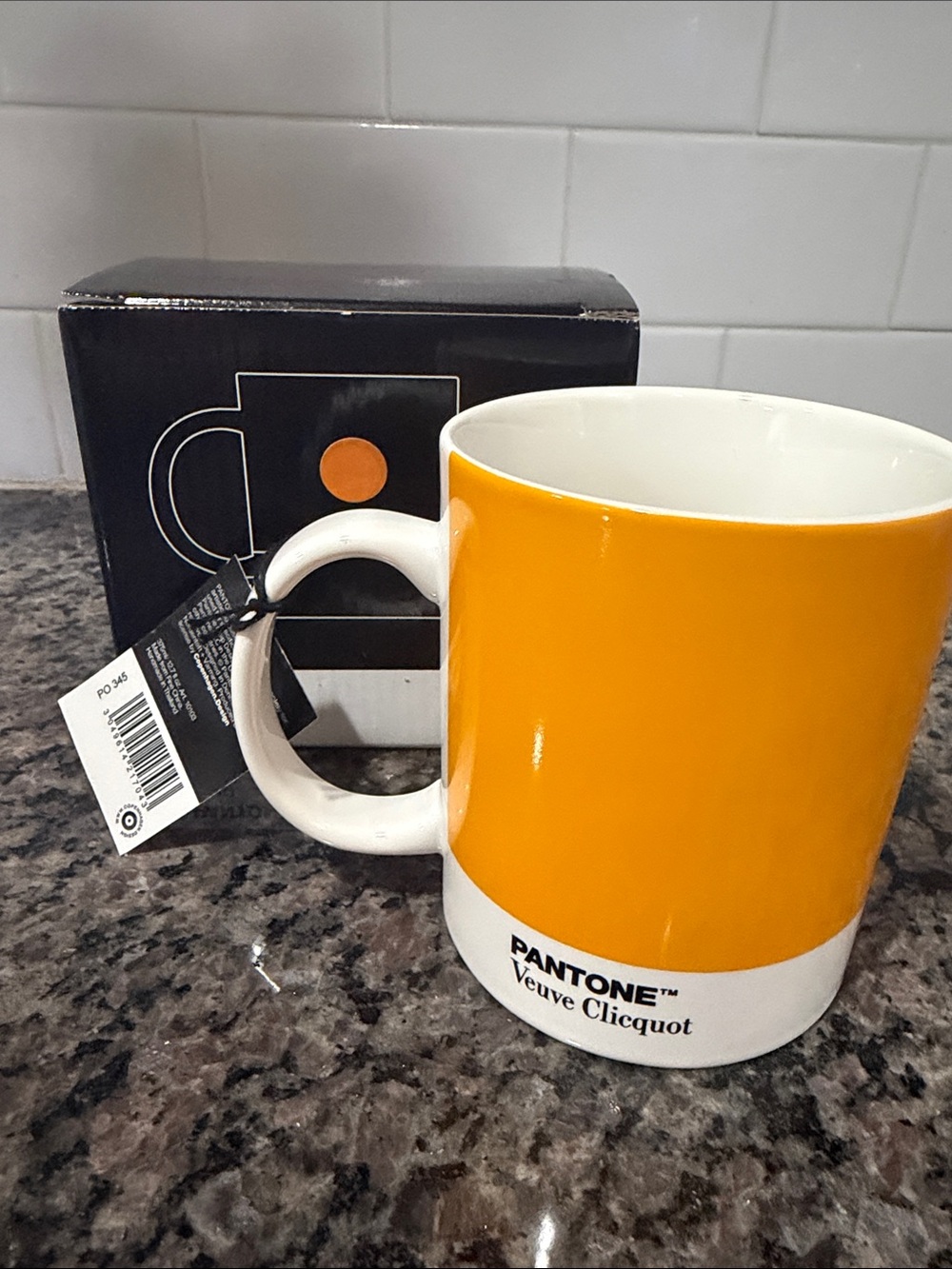 Pantone Veuve Clicquot Orange Ceramic Coffee Mug